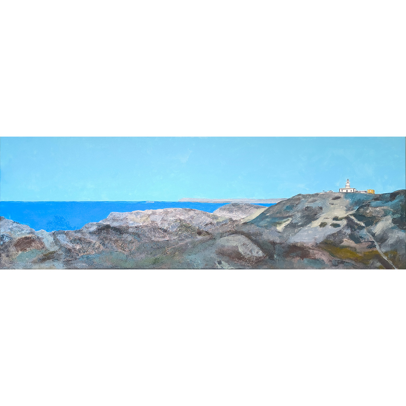 Persona contemplant una obra en un espai expositiu de la mostra MOMENTS.