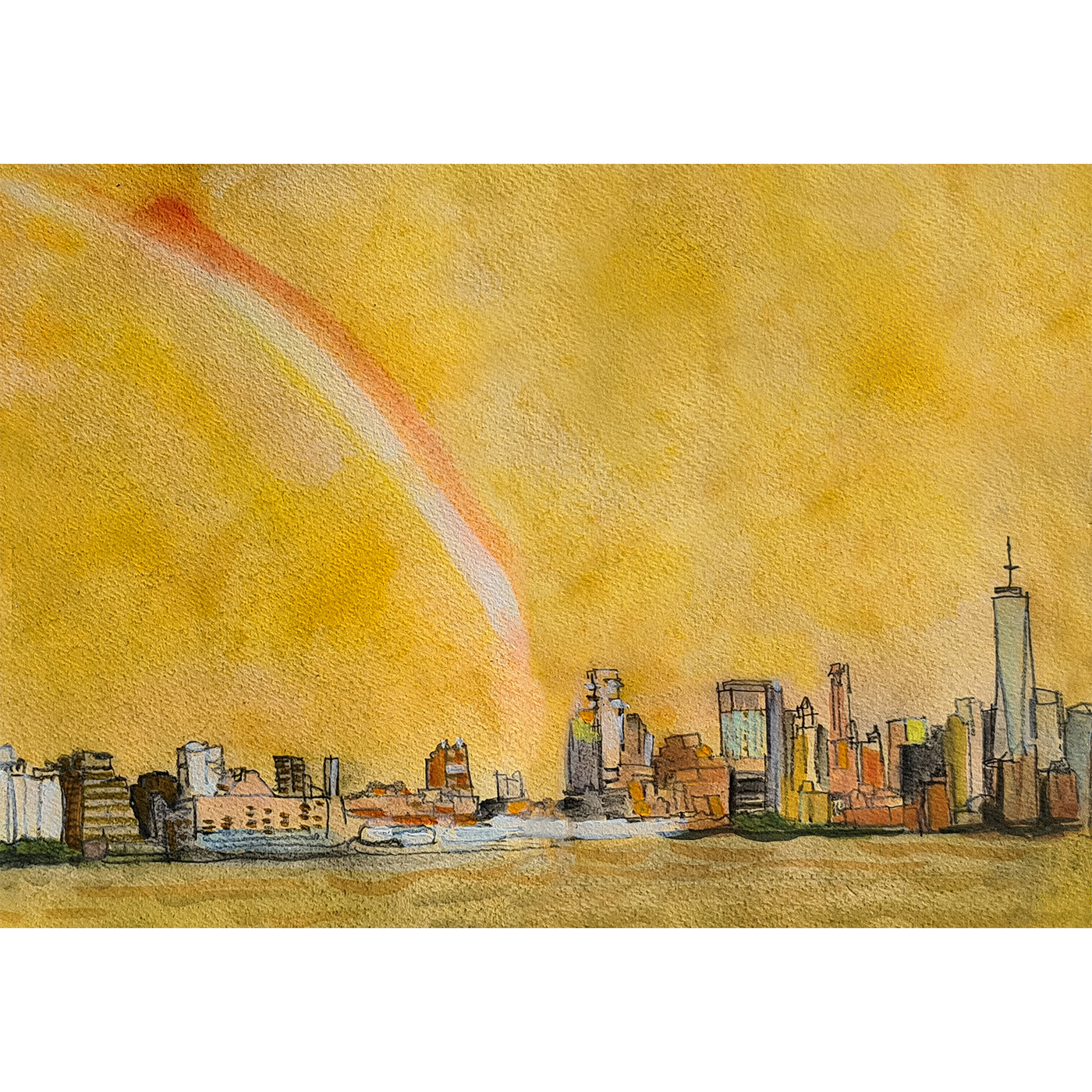 Persona observant diverses obres a la paret durant l'exposició MOMENTS.